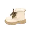 Botas Martin Infantis 2026 Inverno Cano Médio Sapatos Casuais Estudantis para Meninas Botas de Couro Estilo Britânico para Meninos e Meninas Tendência