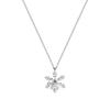 Collar de Copo de Nieve Giratorio para Mujer 2025 Nuevo Trendy Lujo Accesible Elegante Giratorio Nicho de Alta Gama Cadena de Clavícula de Acero de Titanio