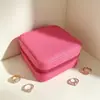 Caja de Joyería Portátil para Niñas, Anillos, Pendientes, Pulseras, Bolsa de Cosméticos a Prueba de Polvo, Dulce Caja de Almacenamiento para Bisutería