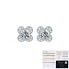 Nueva Colección de Verano de Tonglin, Pendientes de Plata de Ley S925 con Forma de Flor de Cuatro Hojas, Pendientes de Moissanita Super Brillantes de Moda de Lujo Ligero para Mujer