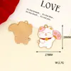 Gato de la Suerte de Año Nuevo Accesorios para Joyería DIY Aleación de Buena Suerte Colgante de Llavero Gota de Aceite Accesorios para Cadena de Teléfono Móvil