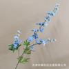 Flor Artificial Delphinium de 3 Ramas Ceremonia de Boda Pasillo Techo Decoración Violeta Sala de Estar Hogar Adornos para Fotografía