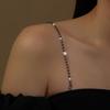 Tirantes de Hombro con Pedrería para Ropa Íntima Ajustables Sexy Cadena de Hombro Simple Vestido de Novia Texto Universal Cadena de Hombro Halter para Busto