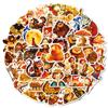 50 Novos Adesivos Decorativos de Grafite Desenho à Mão de Desenho Animado de Alta Qualidade Adesivos Decorativos à Prova d'Água Transfronteiriços da Amazon