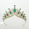 Diadema Corona Incrustada de Diamantes Estilo Europeo y Americano Fiesta de Cumpleaños Tocados de Novia Corona de Princesa Exquisita Accesorios y Accesorios para Fotos