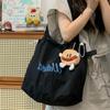 Bolsa Tote para Mujer con Diseño de Cierre de Cordón de Aspecto Elegante Bolsa de Lona Gran Capacidad Ligera Moderna Bolso de Hombro para Viajes al Trabajo Venta al por Mayor