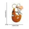 Chaveiro Artesanal com Contas Série Oceano, Acessórios para Bolsa de Concha e Água-viva, Suprimentos Decorativos DIY para Vestido, Sapato e Chapéu
