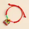Pulseira de Corda Colorida do Festival do Barco Dragão Corda Vermelha Tecida à Mão Infantil Bebê Pequeno Zongzi Corda de Mão Presente de Lote Festival de Maio