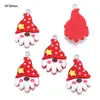 70 Pingentes DIY Série de Natal em Resina Papai Noel e Boneco de Neve, Pingente de Chaveiro de Pulseira Enfeites Decorativos W462