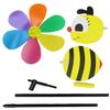 Nuevo molino de viento de dibujos animados tridimensional de colores plásticos color cuadrado tradicional puesto venta caliente juguete para niños Molino de Viento Joven