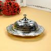 Vendas de Comércio Exterior E-commerce Suprimentos Criativos Casamento Aniversário Plástico Banhado a Ouro Prata Placa de Cobertura Oval Prato de Açúcar Caixa de Doces Venda Direta