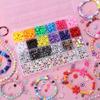 24 grade de vidro contas de arroz combinação terno atacado DIY jóias artesanais pulseira frisado material ponto cruz contas