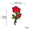 Bordado por Computadora Transfronterizo Set de Flores de Rosa Parches Bordados para Chaquetas de Plumas y Sudaderas Parches de Tela Hechos a Mano DIY