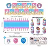 Decoraciones Desechables para Fiesta Temática de Béisbol Helado Transfronterizo Platos para Helado Vasos de Papel Servilletas de Papel Juego de Manteles