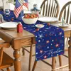 Camino de mesa American Independence Day Transfronterizo, Decoración de Atmósfera Festiva, Mantel de Mesa de Cocina, Cubierta para Mueble de TV, Mantel para Mesa de Entrada
