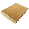 Venta al por mayor de fábrica Tabla de cortar de bambú para cocina y hogar Tabla de cortar blanca empalmada por ambos lados Tabla de cortar de doble cara para cortar frutas Tabla de cortar para carne