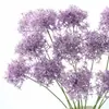 Flor Artificial Cebolla Bola Decoración Suave para el Hogar Modelo Diseño de Habitación Plástico Hortensia Diseño de Escena Exterior Floral Arte Floral Púrpura