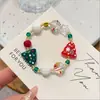 Nuevo Pulsera Linda de Colores Navideños Ins Nicho Versátil Dulce Pulsera para Mejor Amiga Venta Directa de Fábrica Joyería