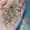 Pacote inteiro atacado joias de diamante para unhas de fundo plano 1440 peças de champanhe cintilante tamanho açúcar ovos de pombo joias de diamante para unhas