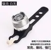 Luz Traseira de Liga de Alumínio para Bicicleta Gema Luz de Capacete Luz Traseira de Aviso de Alto Brilho Equipamento de Acessórios para Ciclismo de Mountain Bike