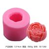 Molde de Silicone de Flor de Peônia 3D Grande, Médio e Pequeno para Velas Aromáticas DIY, Difusor de Carro, Ornamento de Resina Rosa