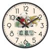 Reloj de Pared para el Hogar con Hora Automática Reloj Moderno para Sala de Estar Reloj de Pared con Calendario Perpetuo para Dormitorio Reloj de Pared Sencillo para el Hogar sin Perforaciones