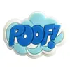 Parche de Goma Blanda de PVC Inglés Explosión Decoración Plana Funda de Teléfono Broche Tono de Personalidad Frase Accesorios para Joyería DIY