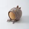 Gorro para Bebé Qiunan Otoño/Invierno Nuevo 2026 Lindo Dibujo Animado Cortavientos Cálido Gorro para Cabeza de Bebé Protección para Orejas