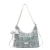 Bolso de tela de gran capacidad para mujer, otoño 2024, nuevo bolso de lona combinable, bandolera, estilo informal, bolso de mano para ir al trabajo.