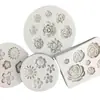 DIY4 flores diferentes flor girasol modelado molde de silicona molde para pastel de caramelo herramientas para caramelo pastel