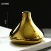 Estilo Nórdico ins Lujo Ligero Dorado Cerámica Jarrón Pequeño Flor Seca Aparato para Flores Adornos Decorativos de Escritorio Accesorios para Sesión de Fotos