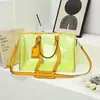 Yuezi 2026 Verano Nuevo de Moda Versátil para Viajar Bloques de Color Clásico Exterior Estudiante Bolso Cruzado