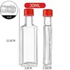 Aceite de cártamo frasco de vidrio botella de aceite medicinal boca grande y pequeña botella de aceite esencial botella de aceite activo botella de aceite esencial para moretones y daños botella sellada