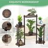 Estante de flores con rosca transfronteriza para sala de estar, balcón interior, estante de almacenamiento de piso, estilo creativo, estante de flores de hierro verde, estante de almacenamiento