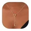 Amazon Transfronterizo Nuevo Diseño Collar con Colgante de Corazón 26 Letras Colgante de Circonita Collar Joyería de Moda Regalo Femenino