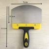 Espátula de masilla de plástico en forma de arco, llana para ceniza, enyesado, masilla, raspador, tabla de arrastre para ceniza, cuchillo pala en forma de arco