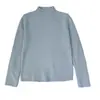 Suéter de algodón suave con forro polar, camisa base de cuello alto medio para mujer, otoño e invierno, grueso, de una pieza, de terciopelo, suave, de color sólido, de punto, cálido.