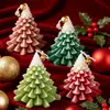 Velas para árvore de Natal, conjuntos de presentes de velas de pinheiro no atacado, velas perfumadas artesanais criativas, presentes de Natal festivos da moda, atacado