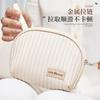 Pai Shilong nuevo bolso de maquillaje de PU semi-circular para labiales estilo ing clutch portátil de moda bolsa de aseo portátil