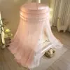 Mosquitero de Cúpula de Doble Capa para Piso Estilo Nórdico de Lujo Ligero Transfronterizo Estilo Princesa Romántico de Gama Alta Mosquitero Estilo Corte de Alta Calidad