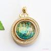 Ai Yu Joyería Retro Colgante Giratorio de Vidrio Multicolor Estilo Antiguo Collar de Buda Venta al por Mayor Dropshipping S4102905