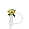 Desenho Animado Série Bob Esponja Fofo Borracha Macia Tampas para Canudo Protetores à Prova de Poeira para Canudos 8/10mm Venda por Atacado em Estoque