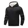 Sudadera con capucha de talla europea para comercio exterior para hombre, color liso, versión pública, holgada, casual, chaqueta deportiva, forro polar, engrosada, para pareja, top