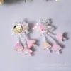 Estilo Antiguo Transfronterizo Suave Cristal Naranja Degradado Flor de Lirio del Valle Borla DIY Accesorios para el Cabello Dinastía Han Broche Flor para Zapatos Accesorios