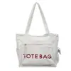 Bolso de Hombro Nuevo Estilo para Mujer, Moda Coreana, Elegante, Bolso de Mano de Gran Capacidad, Bolso Tote de Pana, Suministro Directo de Comercio Exterior