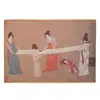 Paño de cocina al por mayor tapete de té gamuza tapete de té terciopelo coral tela de té pintado chino moda nacional estilo antiguo tapete para taza de té tapete de té altamente absorbente