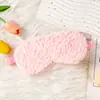 Nueva Máscara de Dormir Transfronteriza Bloqueadora de Luz, Máscara de Ojos de Felpa Transpirable y Amigable con la Piel, Máscara Mini Moca Linda para Protección de Ojos en Casa