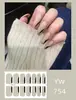 Pegatinas para uñas TE, sin cocción, de moda, finas, arte de uñas de cobertura completa listo para usar, pegatinas de uñas vestibles temu, Sudeste Asiático, Japón, Corea