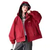 Chaqueta con Capucha de Otoño para Niñas 2026 Nuevo Modelo para Niños Mayores, Abrigo de Moda de Primavera y Otoño para Niñas Estudiantes de Secundaria