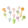 Racket de Tênis Colorido Simulado Acessórios de Resina para Badminton Material para Artesanato Cola de Creme Capa de Celular Material para Presilha de Cabelo Joias